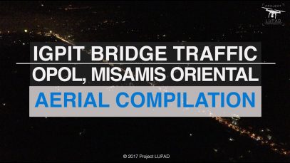 Igpit Opol Bridge Heavy Traffic Aerial Compilation