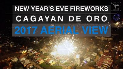 New Year’s Eve Fireworks 2017 Cagayan de Oro Aerial View