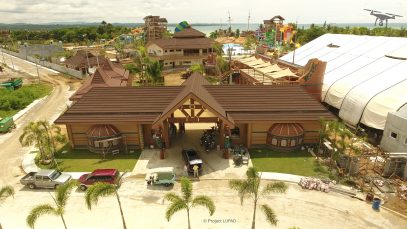 Amenities Clubhouse Entrance and Carpark of Seven Seas Waterpark June 2017 Update Project LUPAD 3 JPG