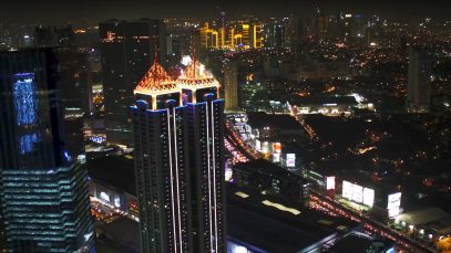 Ortigas Center Skyline Night Aerial Tour Project LUPAD JPG