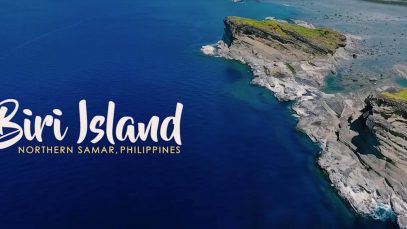 Biri Rock Formations Biri Island Northern Samar Philippines Aerial Tour Project LUPAD Red Production JPG
