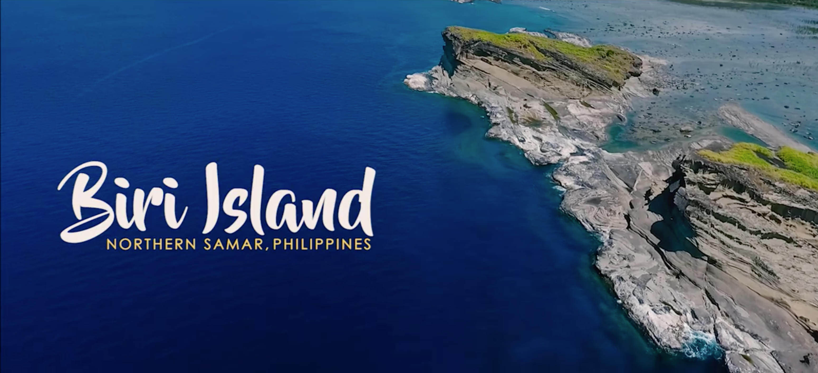 VIDEO Biri Rock Formations Samar Aerial Tour