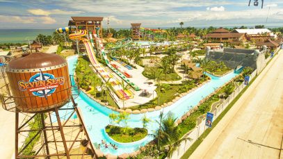 Seven Seas Waterpark and Resort Soft Opening Aerial View October 28 Copyright Project LUPAD 2
