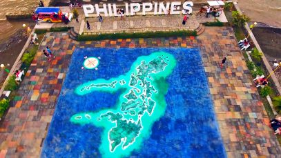 Gigantic Philippine Map Paseo de Santiago Iligan City Aerial Tour Project LUPAD
