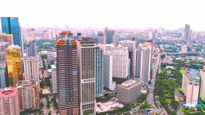 Ortigas Skyline from Above Aerial Tour Project LUPAD