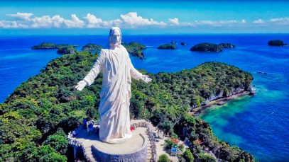Christ the Savior Statue at Hundred Islands Philippines by Project LUPAD