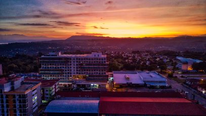 Phenomenal Golden Hour Aerial View of Uptown Cagayan de Oro Copyright to Project LUPAD 1