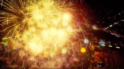 Iloilo Dinagyang 2018 Fireworks Aerial View Project LUPAD