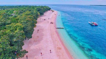 Pink Beach Sand Island in the Philippines Project LUPAD