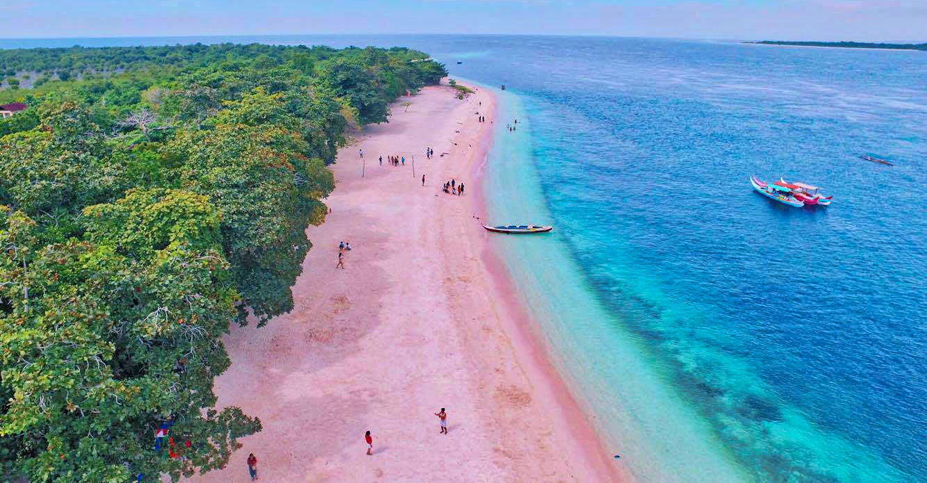 PHOTOS: Pink Sand Beach Philippines Aerial View