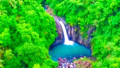 Tinago Falls Biliran Philippines Aerial View Project LUPAD