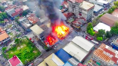 Fire at Aguinaldo Street Iligan City Aerial View Project LUPAD