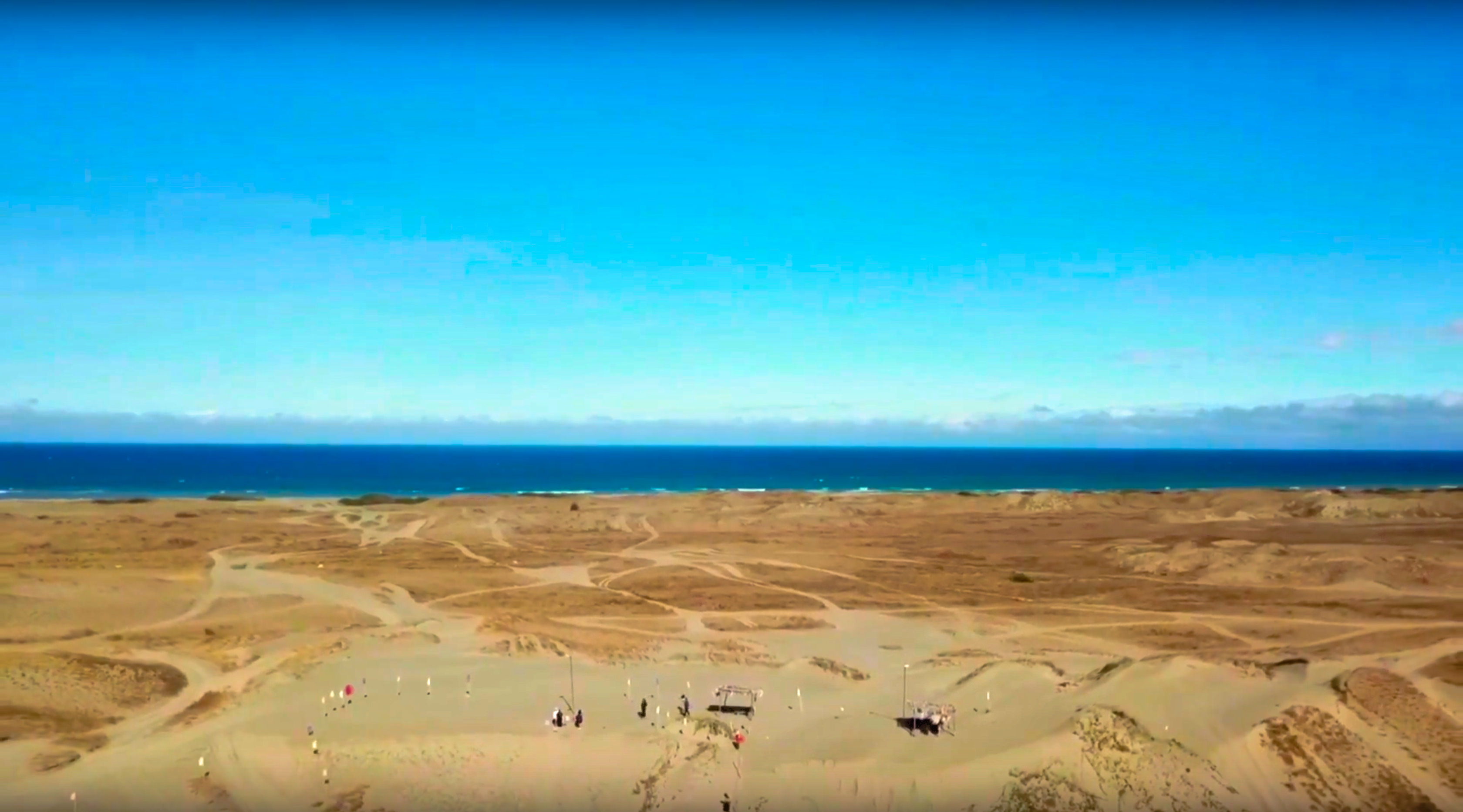 VIDEO: Sand Dunes in the Philippines Aerial View