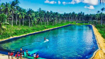 Wakeboarding at Siargao Wakepark Project LUPAD
