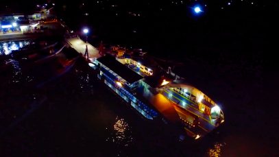 Fast Cat Docked at Opol Port Aerial View Project LUPAD