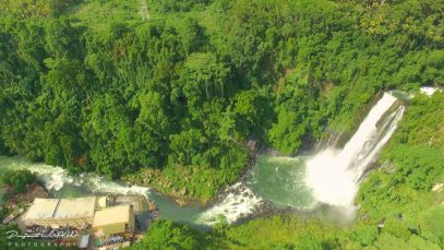 Maria Cristina Falls and Agus VI Hydroelectric plant Iligan City Aerial View Copyright to Project LUPAD 9