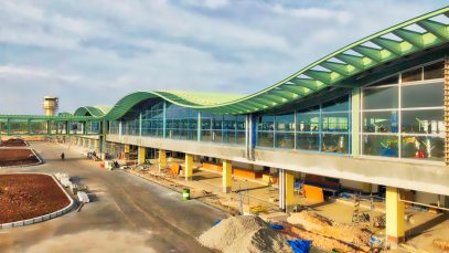 New Bohol Panglao Airport Aerial View as of July 2018 Project LUPAD