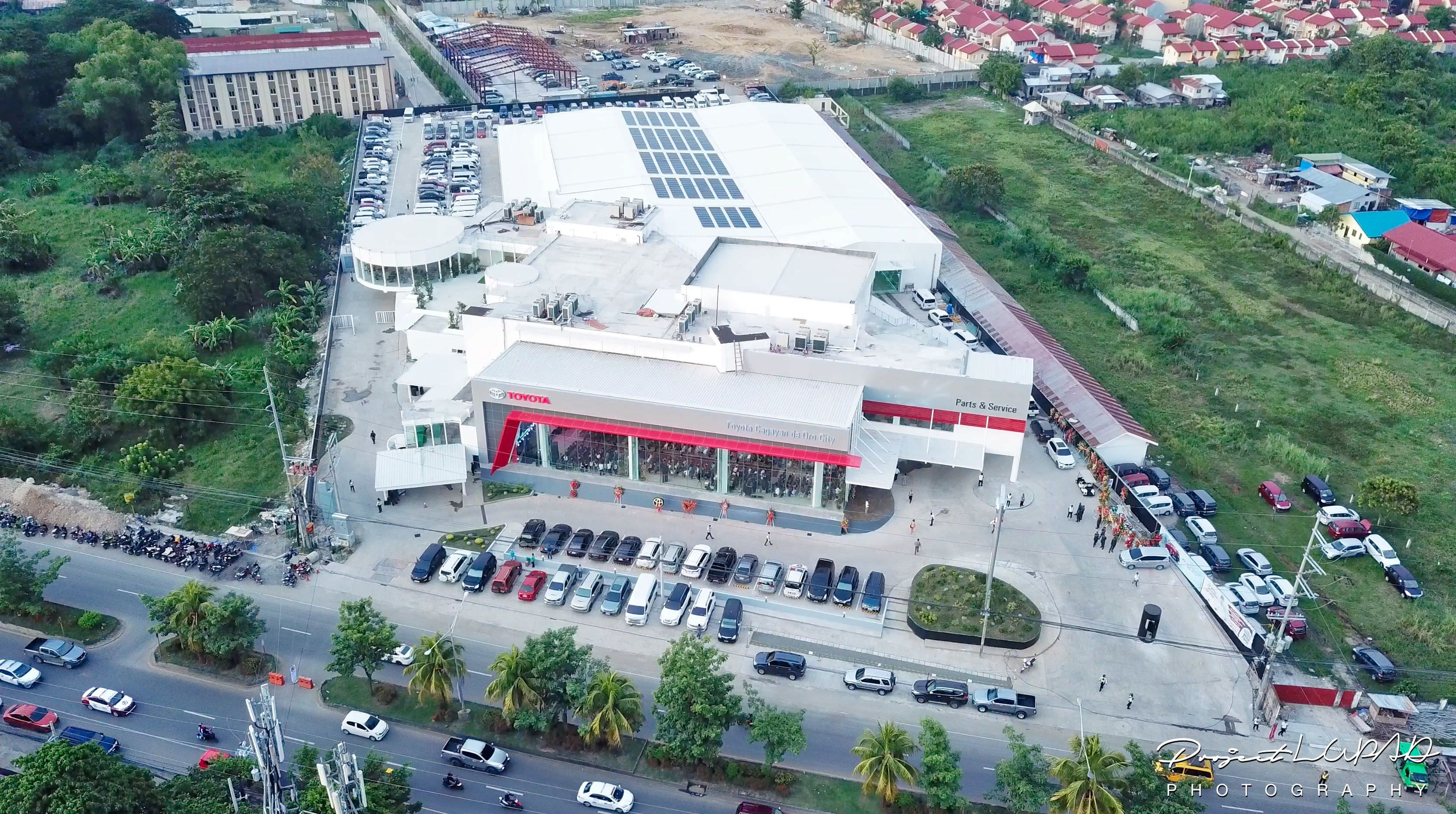 Aerial view of the new Toyota Cagayan de Oro, shot for this Toyota case study by Project LUPAD