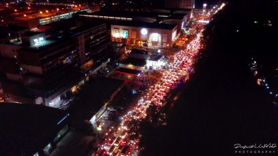 The Most Traffic Night in Uptown Cagayan de Oro Aerial Survey Copyright to Projet LUPAD 2