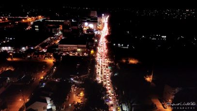The Most Traffic Night in Uptown Cagayan de Oro Aerial Survey Copyright to Projet LUPAD 6