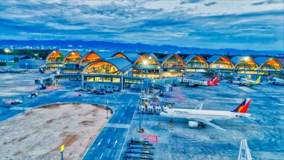 Aerial View of Mactan-Cebu International Airport Runway Asphalt Overlay September 2018 Project LUPAD