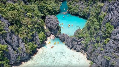 Fascinating Hidden Paradise El Nido Aerial View in the Philippines Project LUPAD