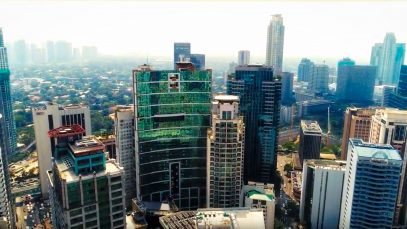 Makati from Above Aerial View Project LUPAD