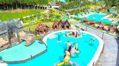 Astonishing Vikings Lake at RR Family Spring Resort from Above Copyright to Project LUPAD 8