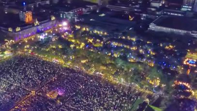 UST’s Paskuhan 2018 Fireworks Aerial View Project LUPAD