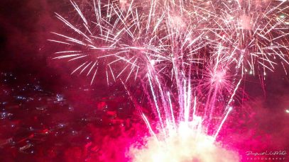 Chinese New Year Fireworks Display Aerial View in Cagayan de Oro Copyright to Project LUPAD 1