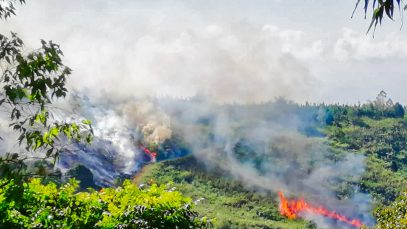 Forest Fire at Dahilayan and Sil-ipon in Bukidnon Aerial View Project LUPAD 0