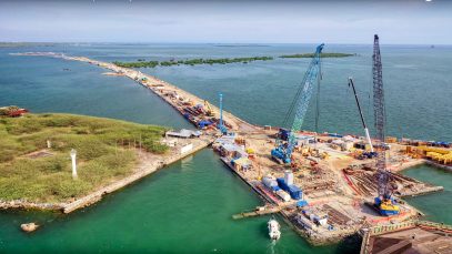 Cebu-Cordova Link Expressway as of May 2019 Project LUPAD