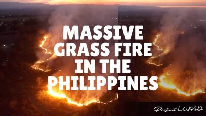 Massive Grass Fire in Cagayan de Oro Philippines Live Aerial Coverage