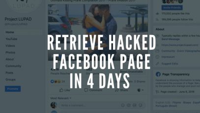 How We Retrieve Our Hacked Facebook Page in 4 Days Project LUPAD JPG