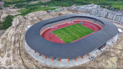 New Clark City Athletic Stadium as of July 2019 Project LUPAD