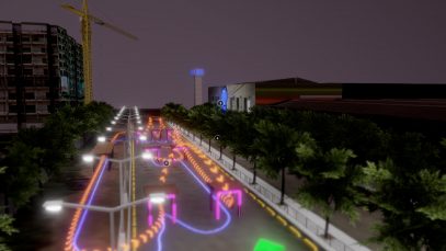 3D Rendition of Higalaay Drone Racing League Track Project LUPAD