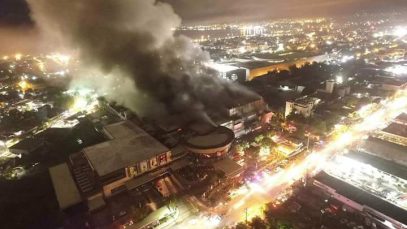 Fire at Gaisano Mall in General Santos City After a Strong Earthquake Project LUPAD