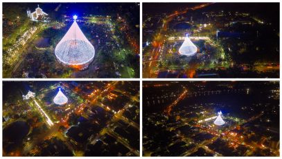 Spectacular Tagoloan Festival of Lights Aerial View 5