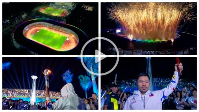 SEA Games Lighting of Cauldron by Manny Pacquiao Project LUPAD