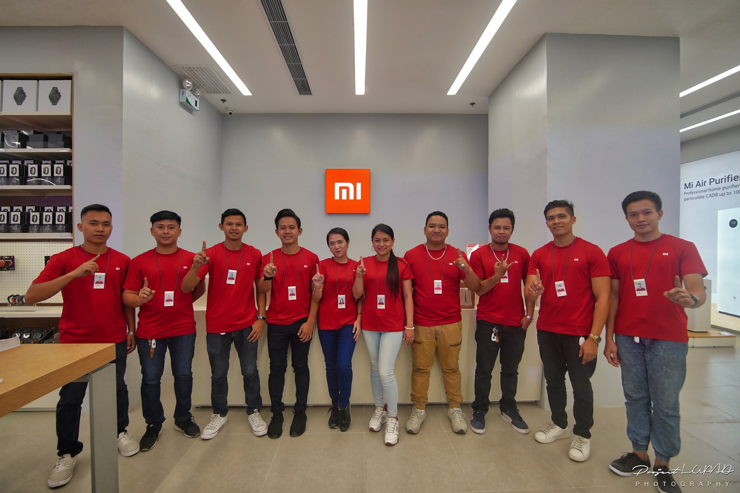 The Xiaomi store team on opening day