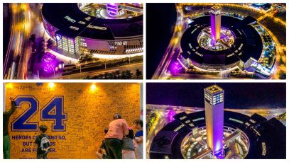 SM Seaside Cebu’s Central Tower Lit Up in Tribute to Kobe Bryant Project LUPAD