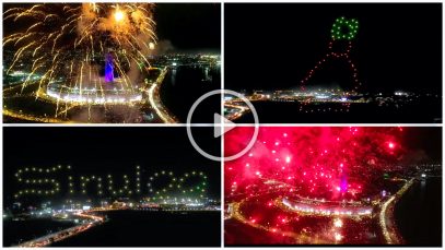 Sinulog Pyromagic and Drone Light Show 2020 at SM Seaside City Cebu Project LUPAD