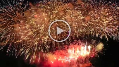 World-Class Sinulog 2020 Dragon Fireworks Finale Aerial View Project LUPAD