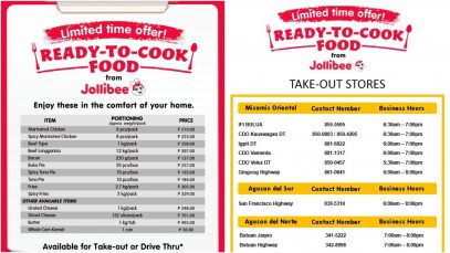 Jollibee Stores in Mindanao Offer Ready-to-Cook Food Project LUPAD