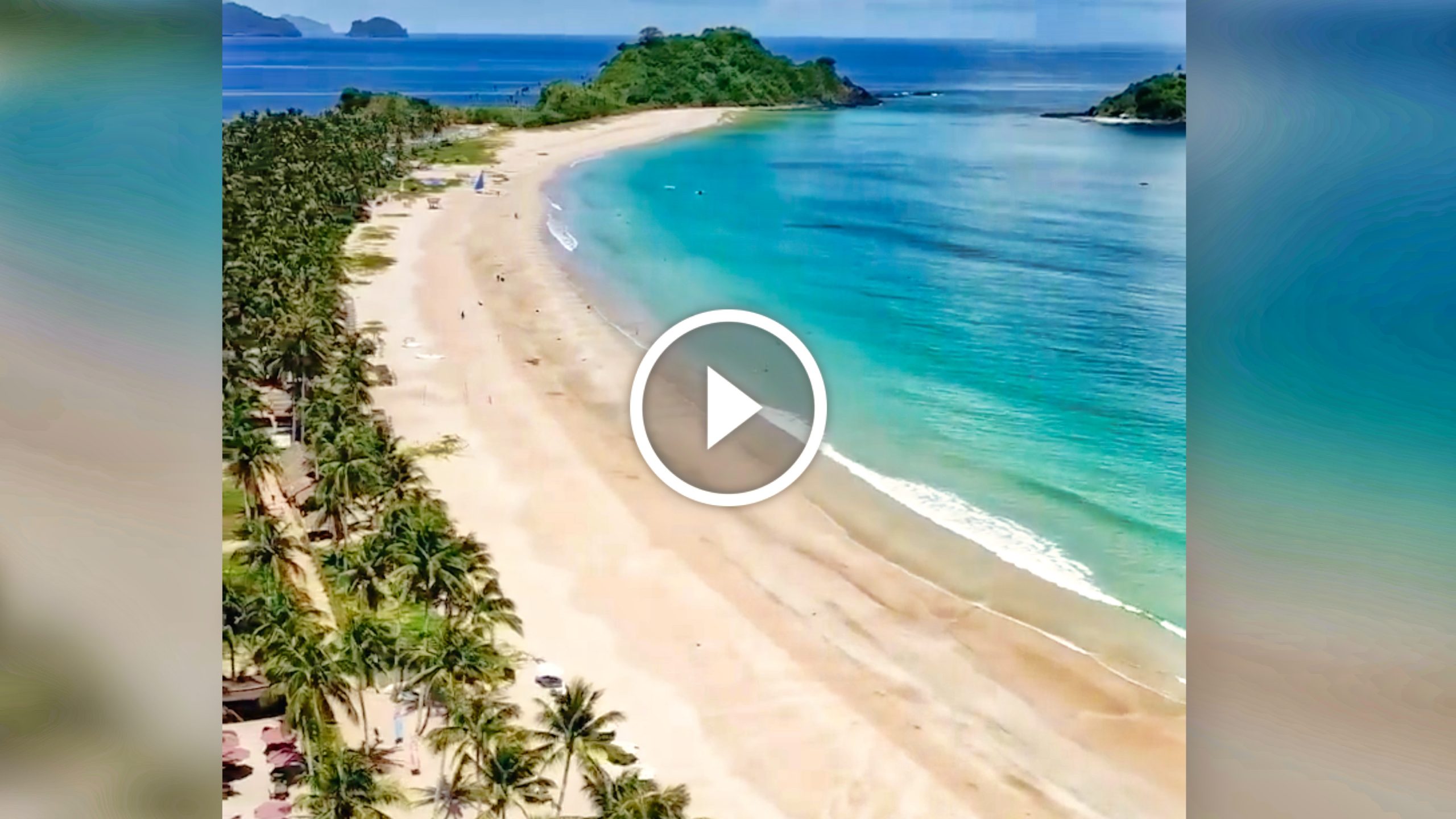 Relaxing Paradise at Nacpan Beach, El Nido in Palawan