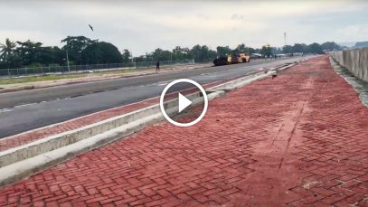 Bike Lane in Davao Coastal Road June 2020 Progress Update Project LUPAD