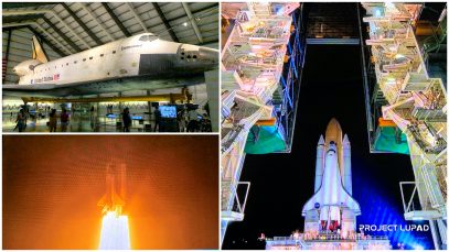 NASA’s Space Shuttle Endeavour at Samuel Oschin Pavilion, Los Angeles Project LUPAD