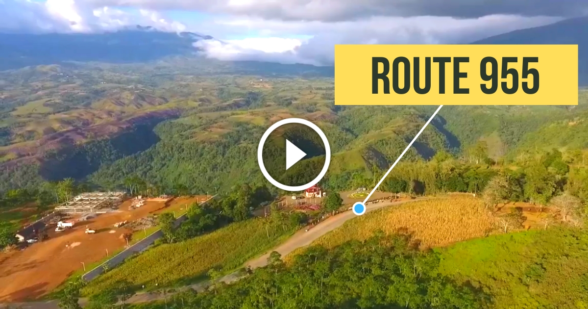 Scenic Aerial View of Route 955 GingoogClaveriaVillanueva Road