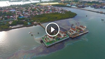 Aerial Footage of Oil Spill in Iloilo City on July 3, 2020 Project LUPAD
