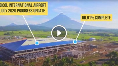 Bicol International Airport in Albay 66.61% Complete as of July 2020 Project LUPAD